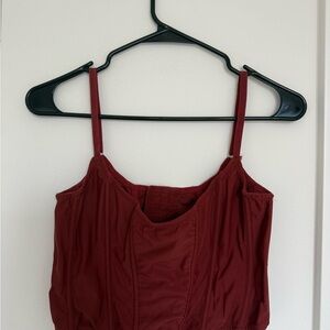 LG Women's Burgundy corset tank top